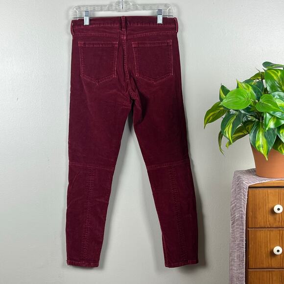 Banana Republic Burgundy Corduroy Jeans Size 29 - Picture 4 of 11